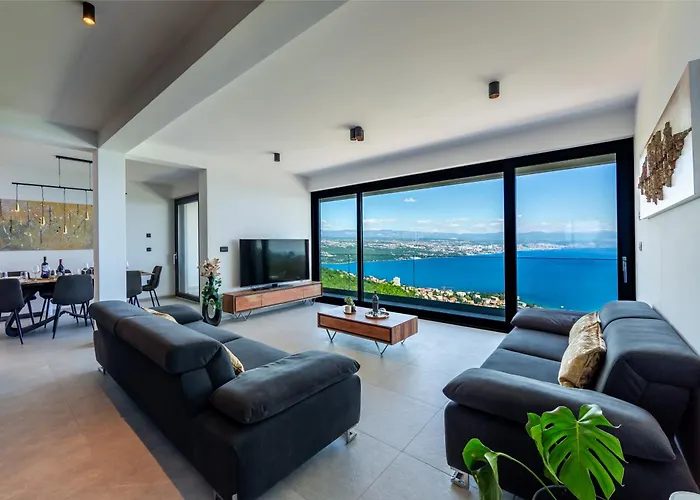 K With A Heated Pool, Gym, Sauna, Astonishing Sea View Opatija