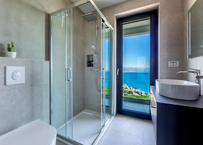 Villa K With A Heated Pool, Gym, Sauna, Astonishing Sea View Opatija