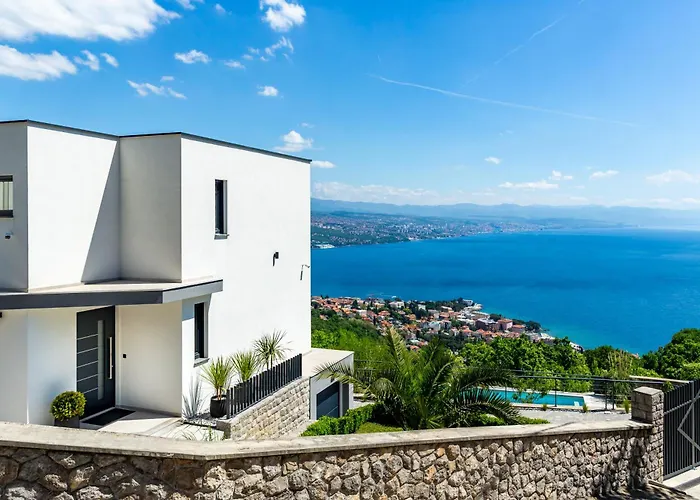 Villa K With A Heated Pool, Gym, Sauna, Astonishing Sea View