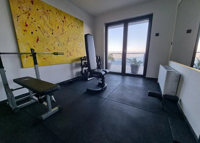 K With A Heated Pool, Gym, Sauna, Astonishing Sea View Villa Opatija